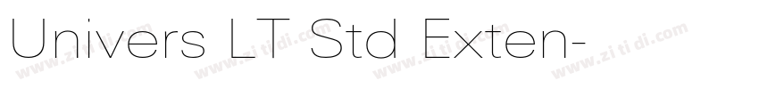 Univers LT Std Exten字体转换